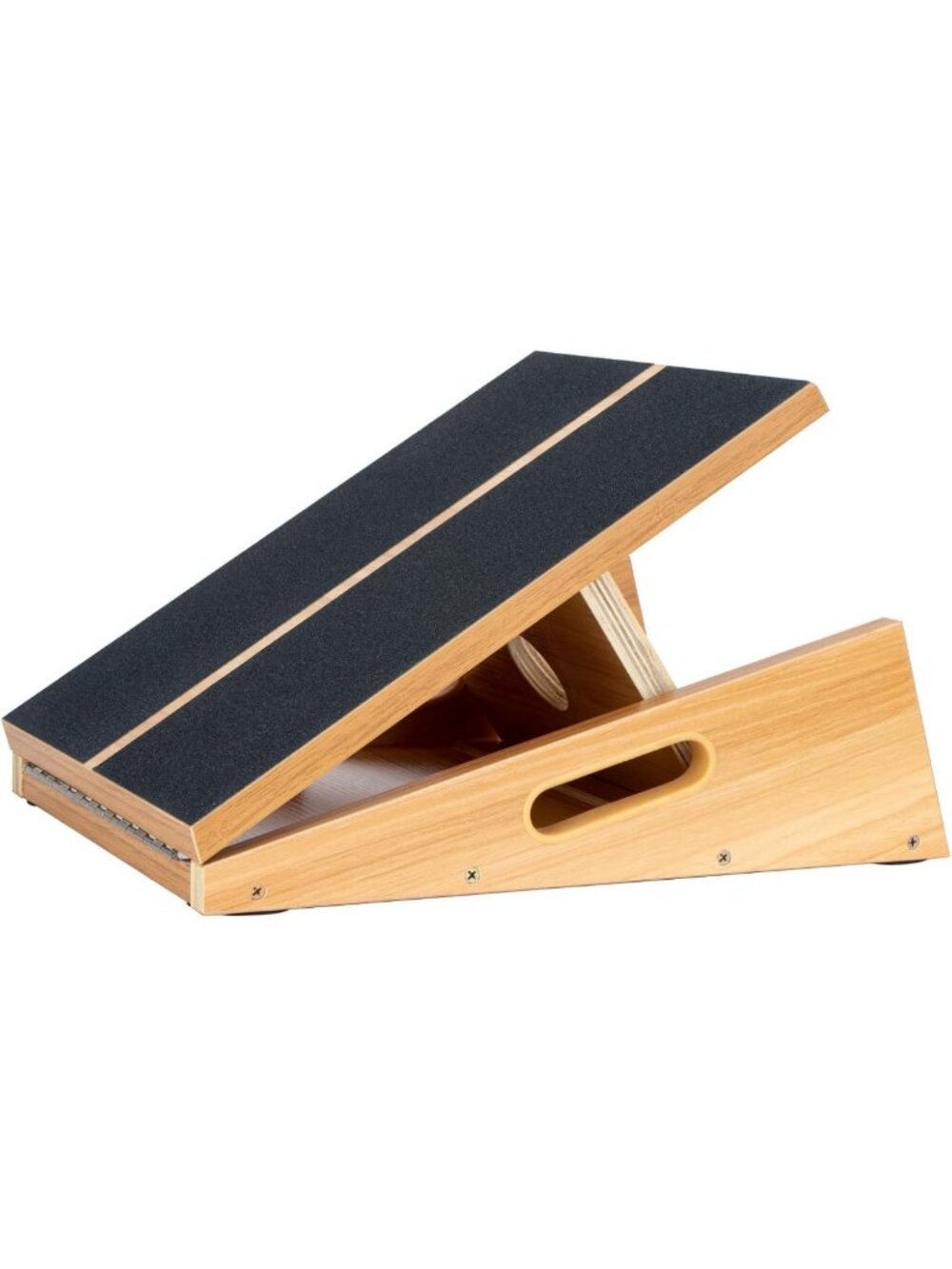 Extra-Large Wooden Slant Board for Stretching & Strengthening, 5 Adjustable